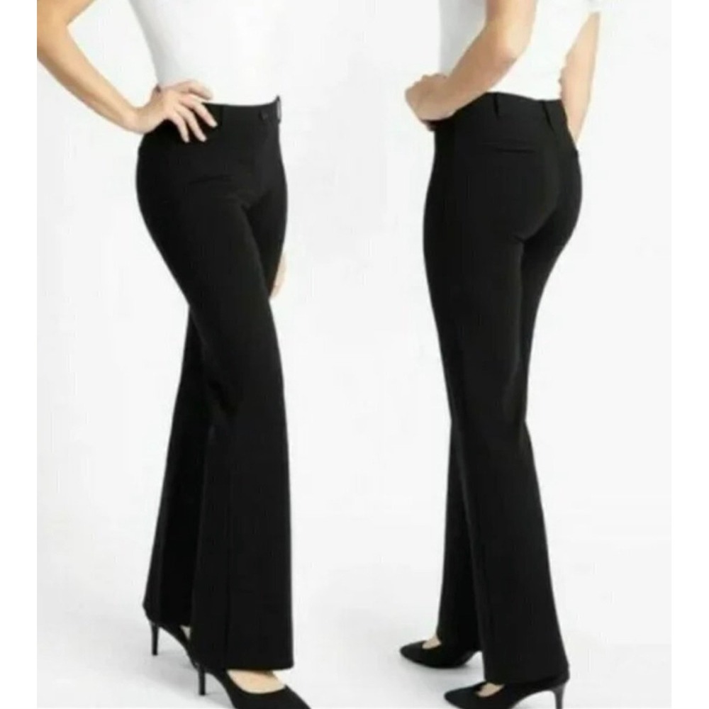 Betabrand Dress Pant Yoga Pants Black Bootcut W0104-BK XL Short Petite Womens